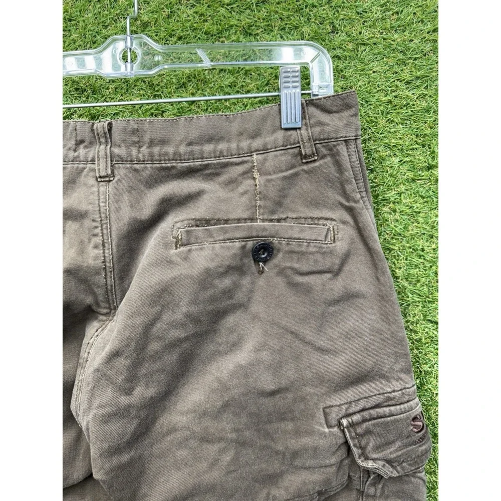 Sliders Cargo Pants Mens 30x34 Jeans Brown Kevlar Lined Motorcycle Double Knee